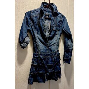 Rare Y2K NWT Little Girls Denim dress, size 12